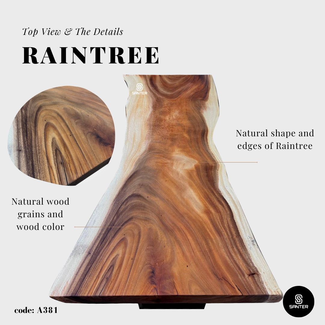 A381. Raintree Solid Wood Office Table / Study Table