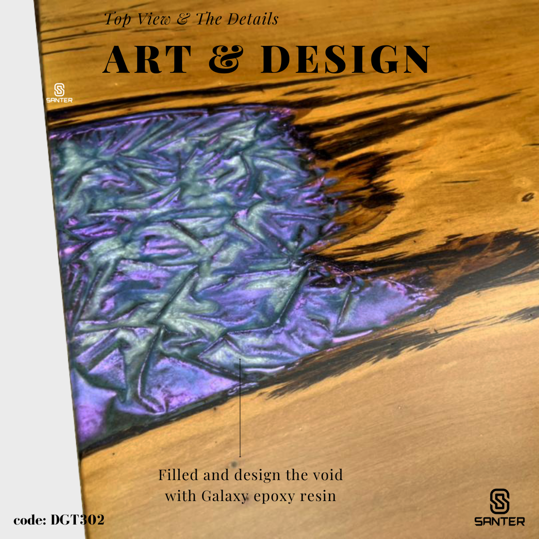 DGT302. Chengal Emas Solid Wood Dining Table / Office Table (6 to 8 seater)