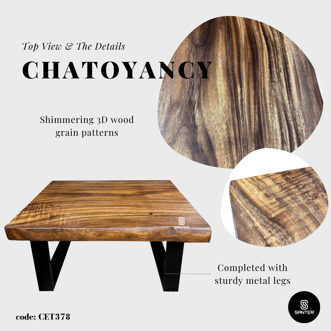 CET378. Raintree Solid Wood Coffee Table/ Tatami Table