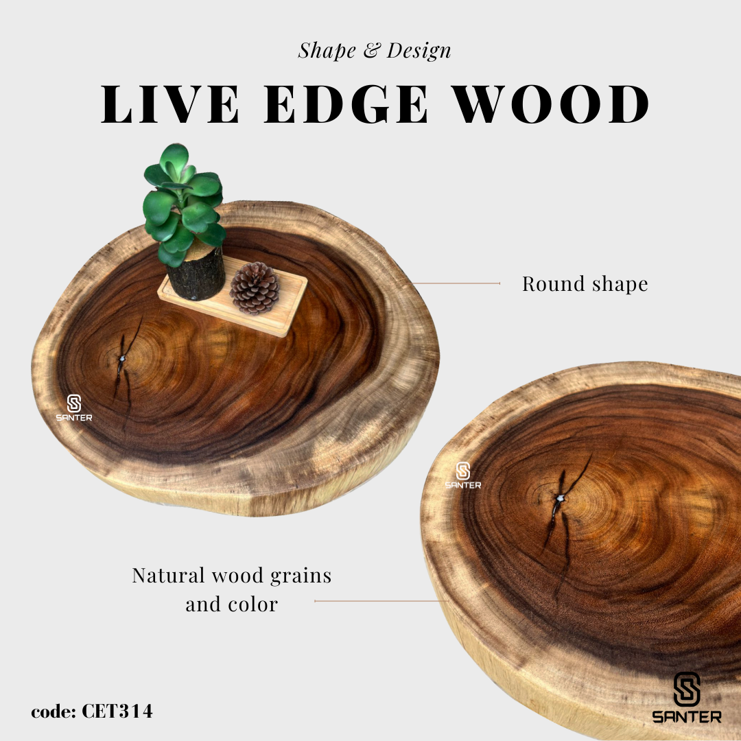 CET314. Raintree Solid Wood Coffee Table