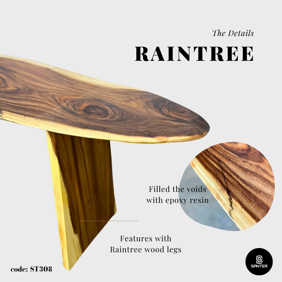 ST308. Raintree Solid Wood Study Table / Console Table / Office Table