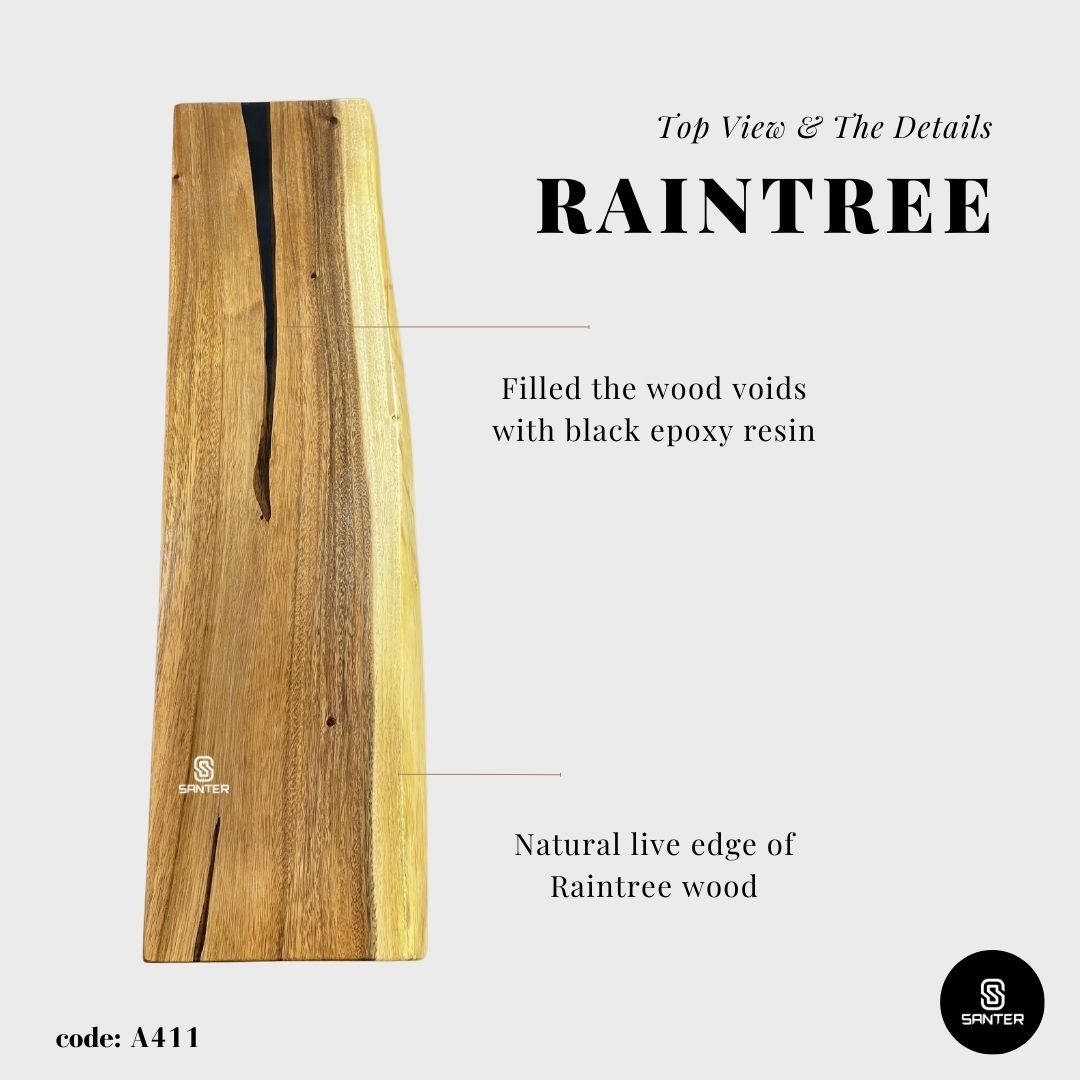 A411. Raintree Solid Wood Wooden Bench / Wooden TV Console / Artistic Bench / Shoe Bench