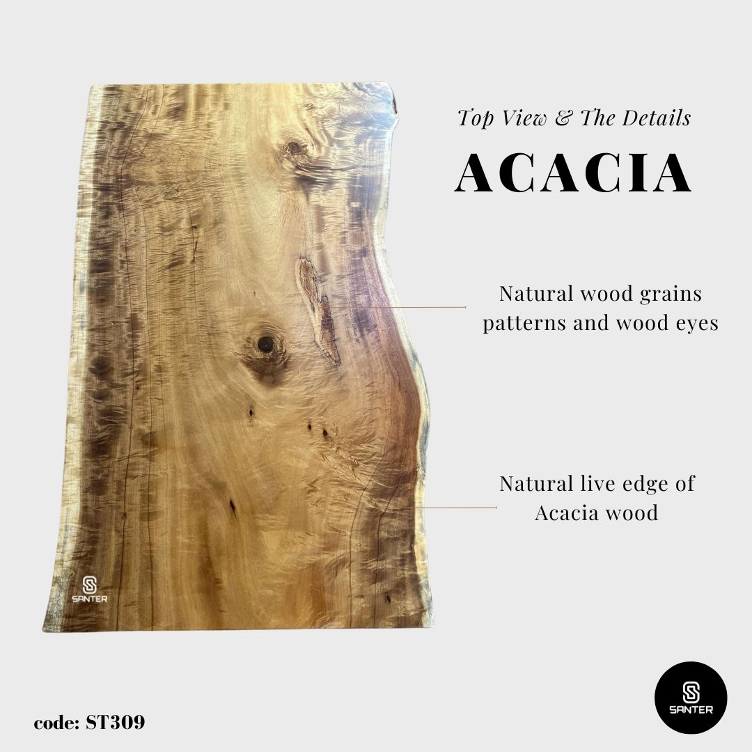 ST309. Acacia Solid Wood Office Table/ Study Table/ Tea Table/ Mini Dining Table / Working Desk