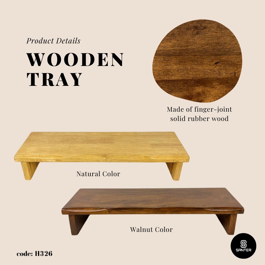 H326. Solid Rubber Wood Rack / Monitor Rack / Flower Pot Rack / Display Rack