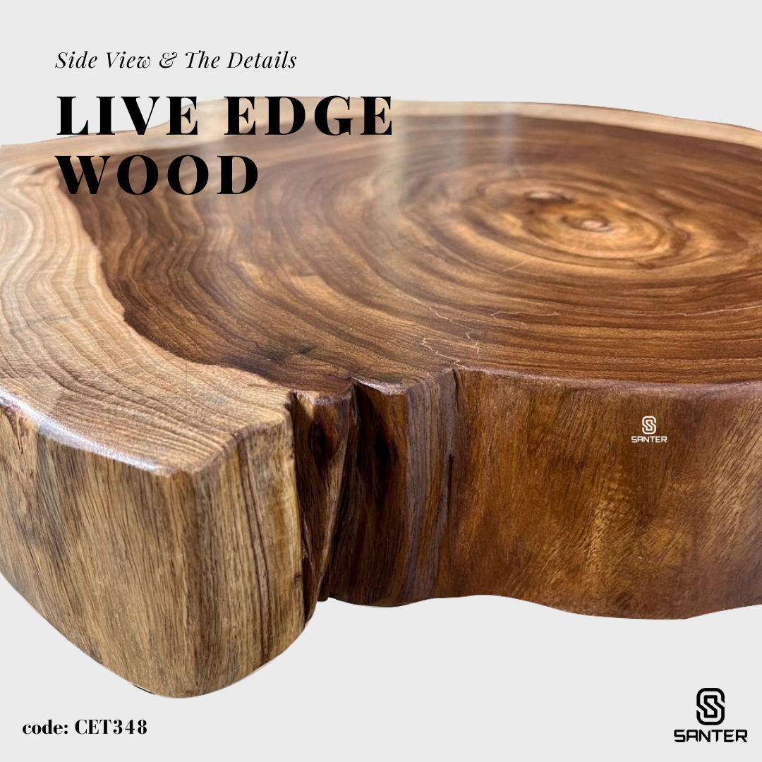 CET348. Angsana Solid Wood Coffee Table
