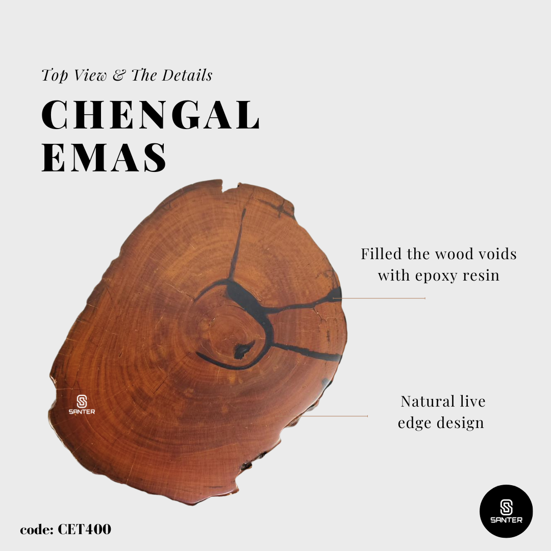 CET400. Chengal Emas Solid Wood Coffee Table / Sofa Table / Side Table / Bedside Table