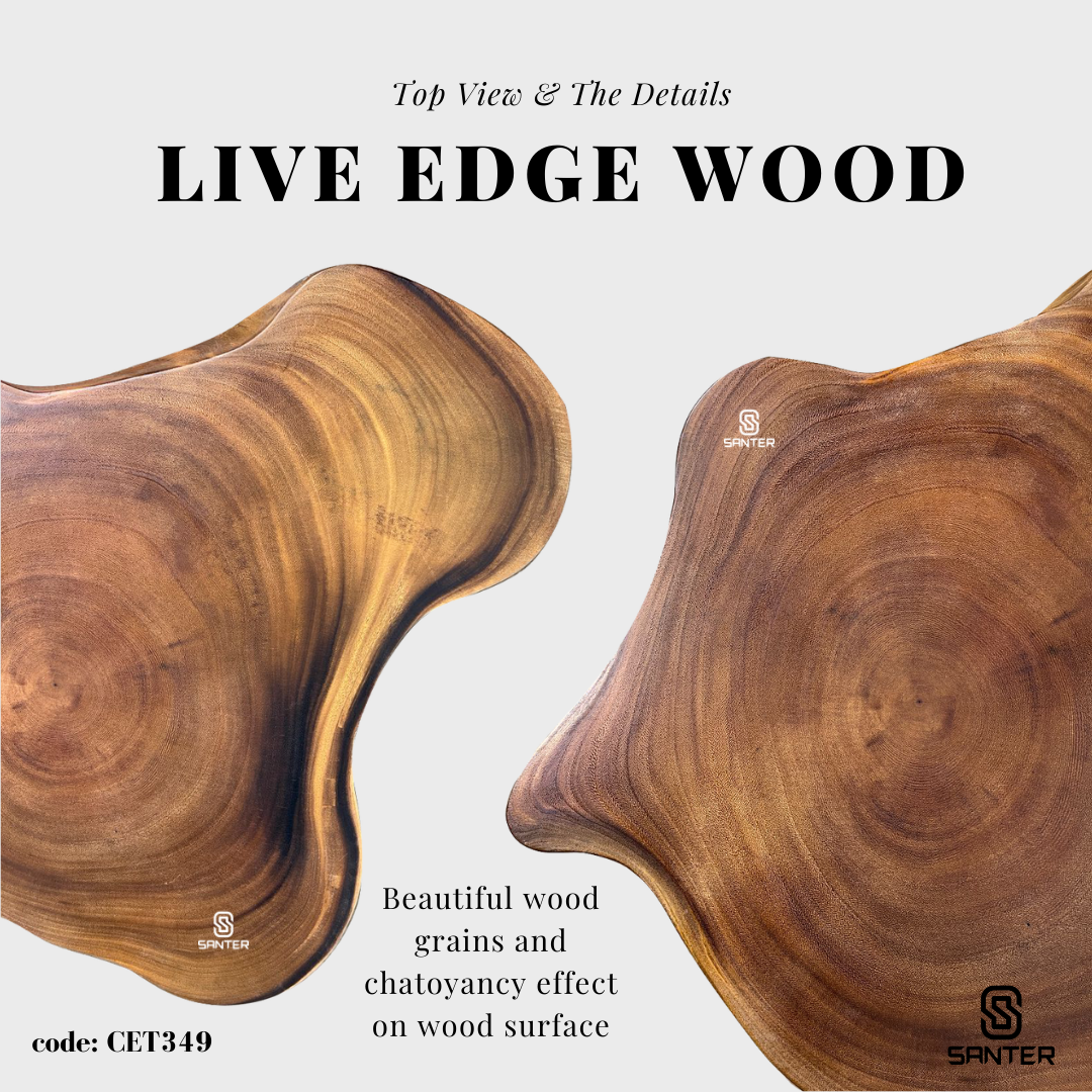 CET349. Raintree Solid Wood Coffee Table/ Side Table