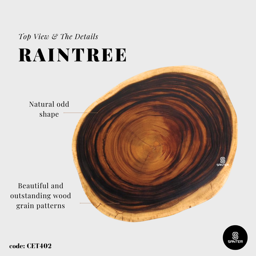 CET402. Raintree Solid Wood Coffee Table/ Sofa Table/ Living Room Table/ Side Table/ Wooden Table