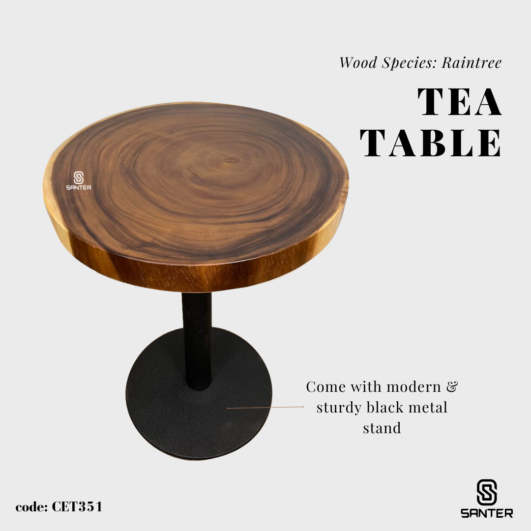 CET351. Raintree Solid Wood Garden Table/ Tea Table/ Cafe Table