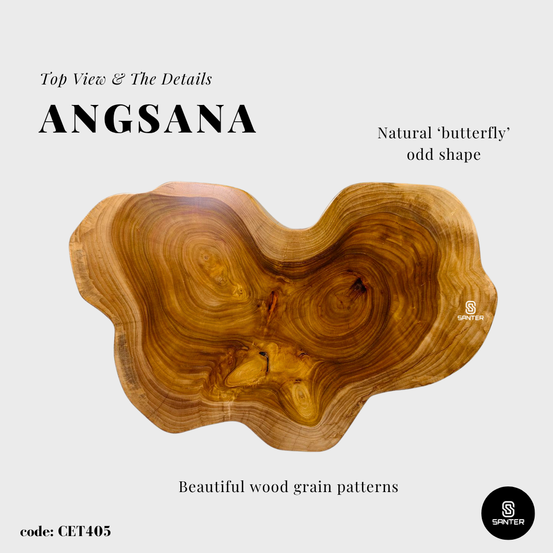 CET405. Angsana Solid Wood Coffee Table / Sofa Table