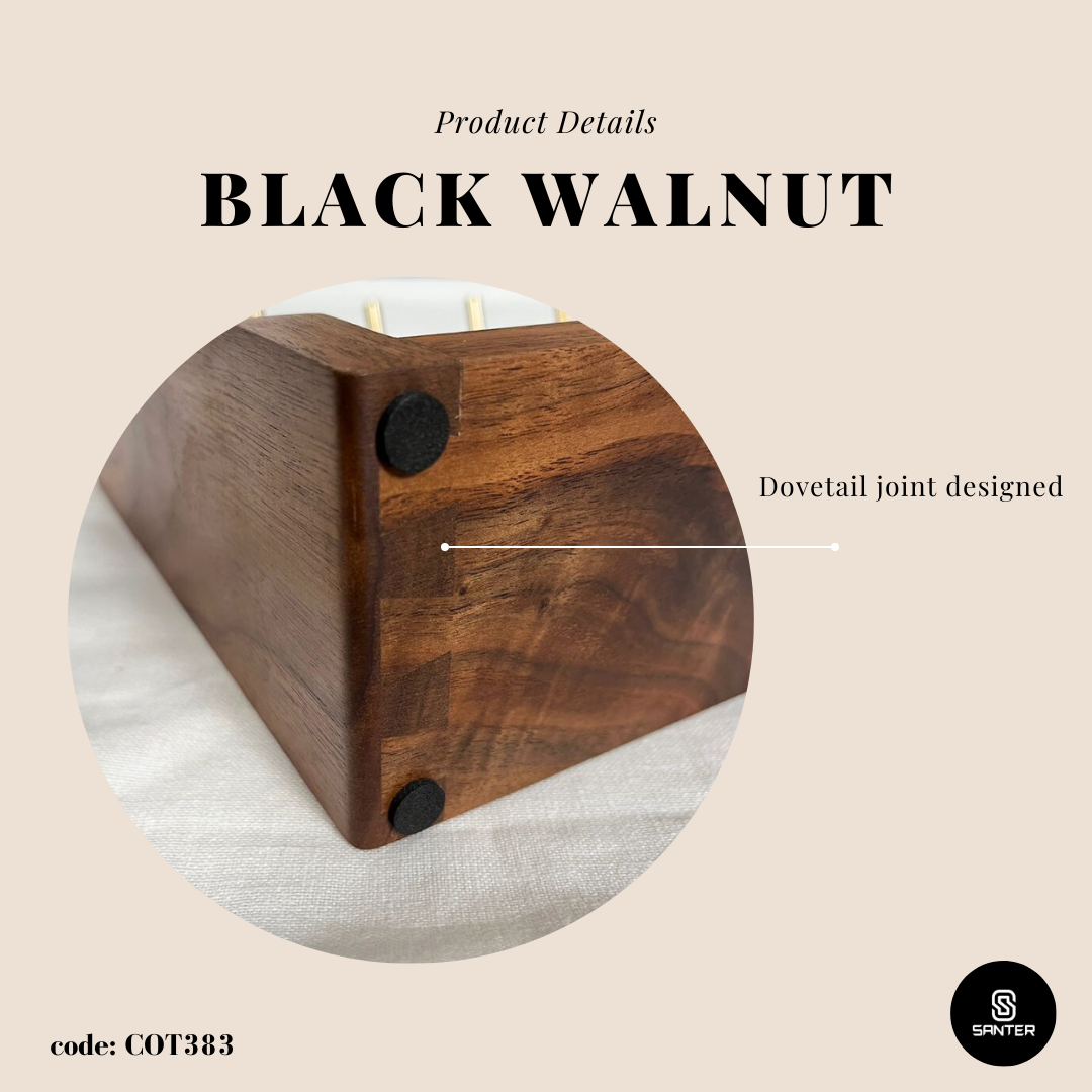 COT383. Black Walnut Solid Wood Key Holder/ Decoration Storage Tray