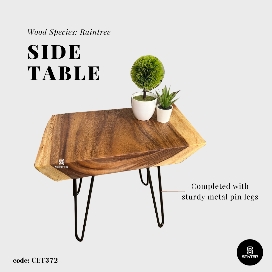 CET372. Raintree Solid Wood Side Table/ Coffee Table