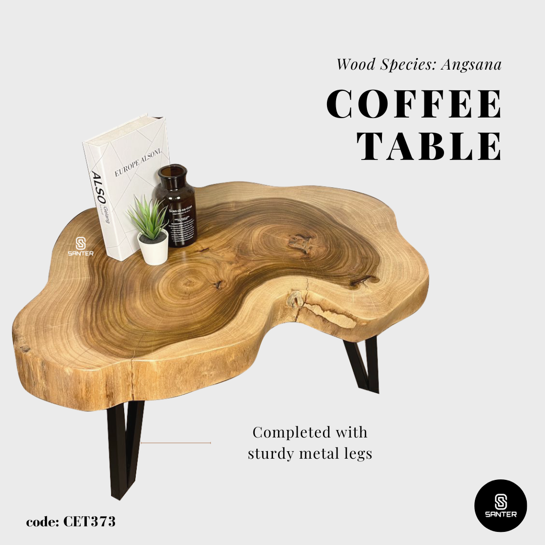 CET373. Angsana Solid Wood Coffee Table/ Sofa Table