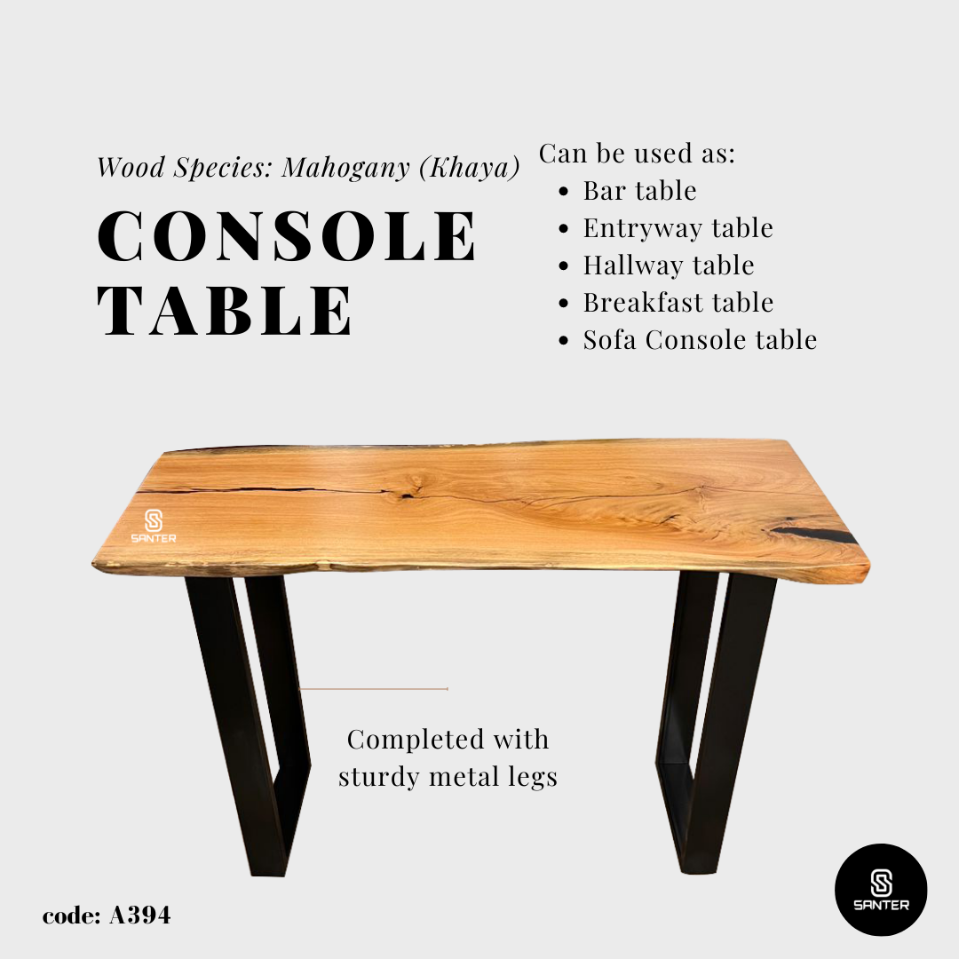 A394. Mahogany (Khaya) Solid Wood Console Table