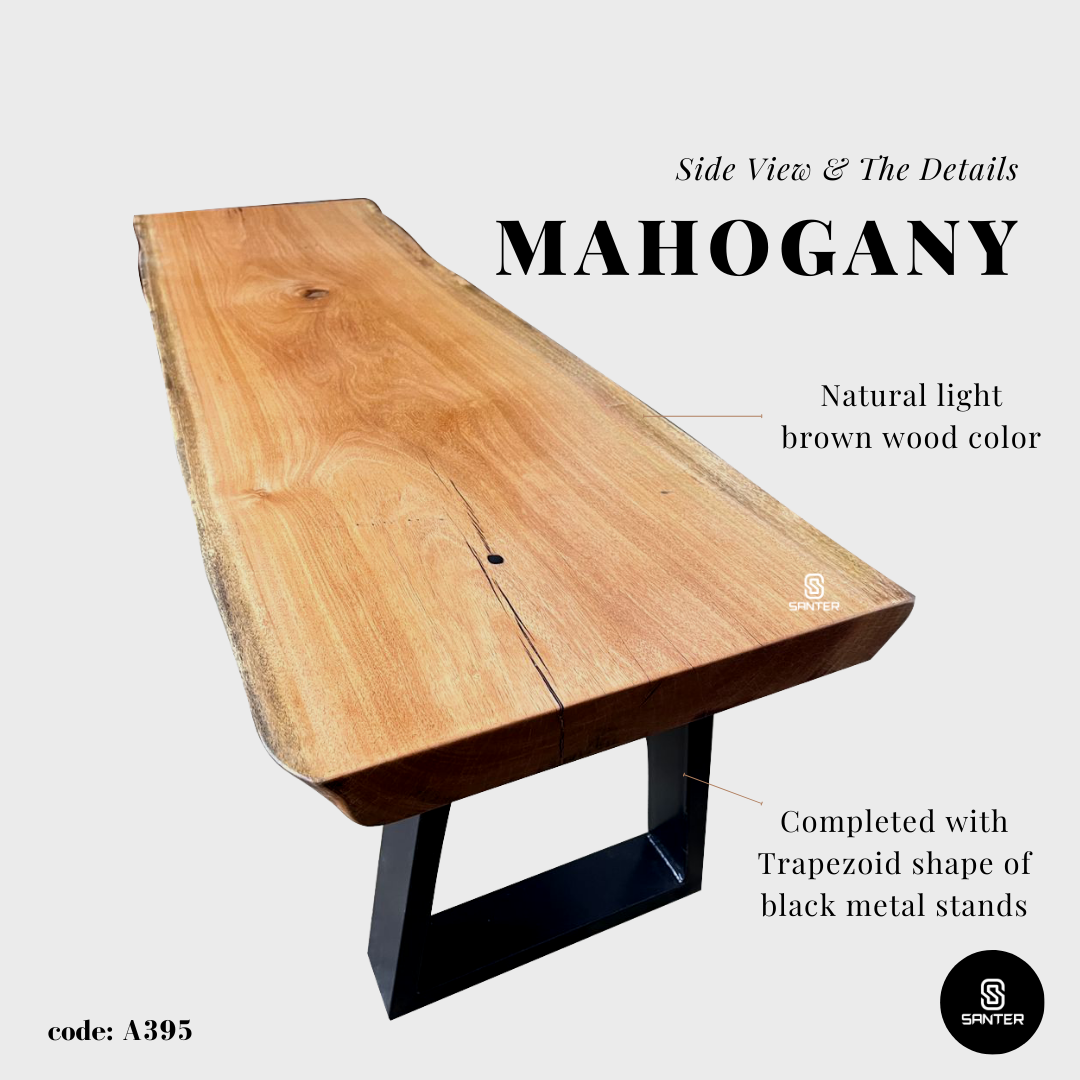 A395. Mahogany (Khaya) Solid Wood Wooden Bench
