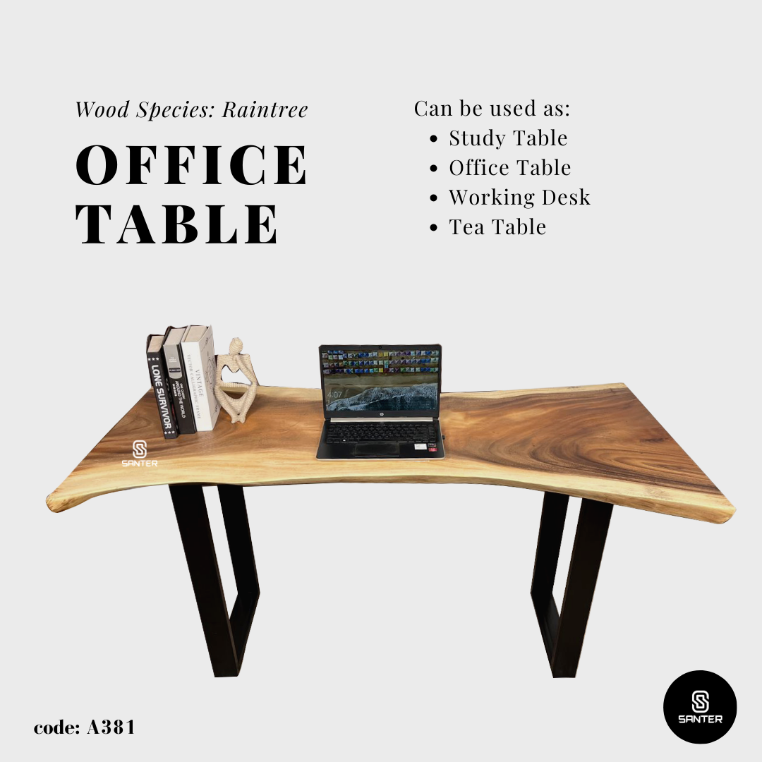 A381. Raintree Solid Wood Office Table / Study Table