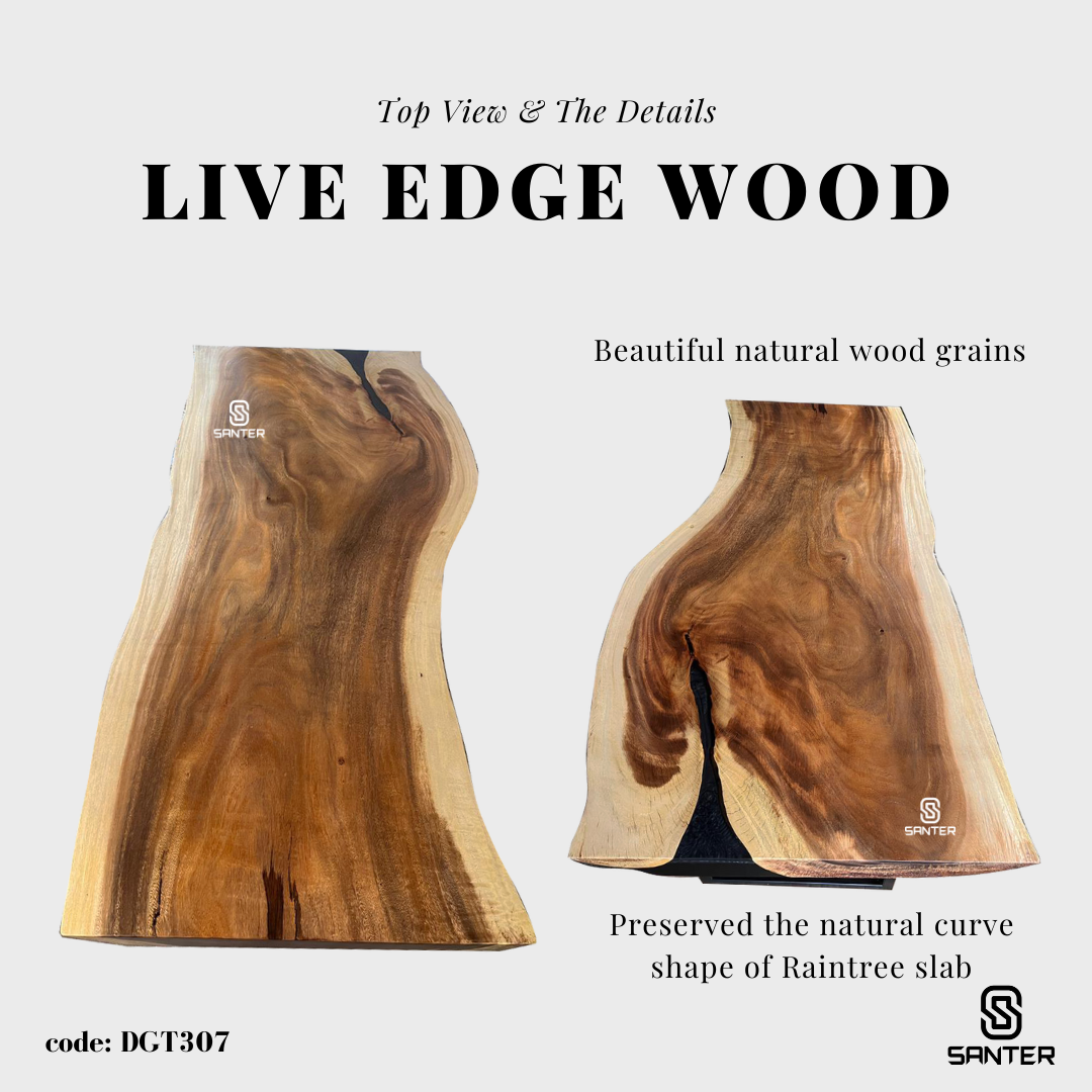 DGT307. Raintree Solid Wood Dining Table/ Meeting Table (6 to 8 seater)