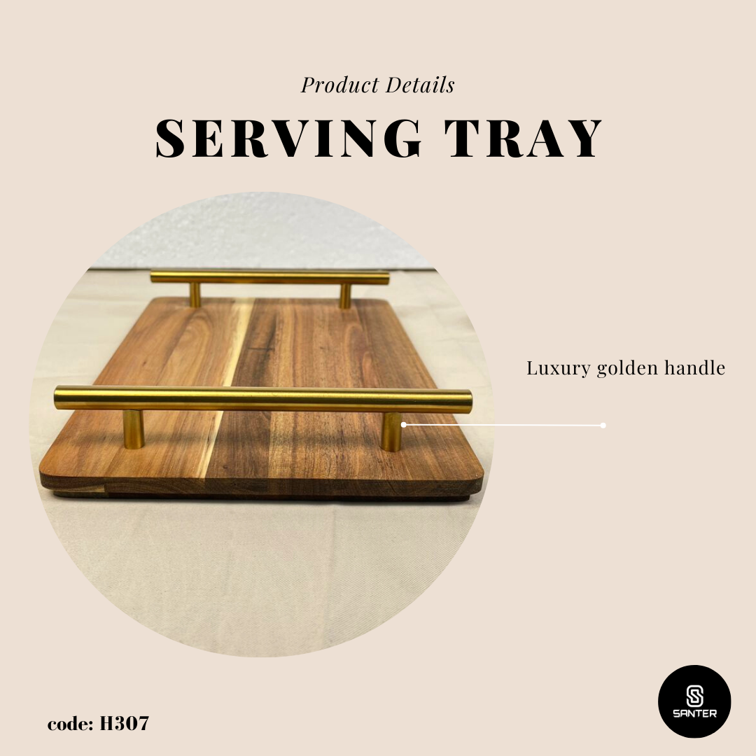 H307. Acacia Wood Serving Tray/ Serving Platter