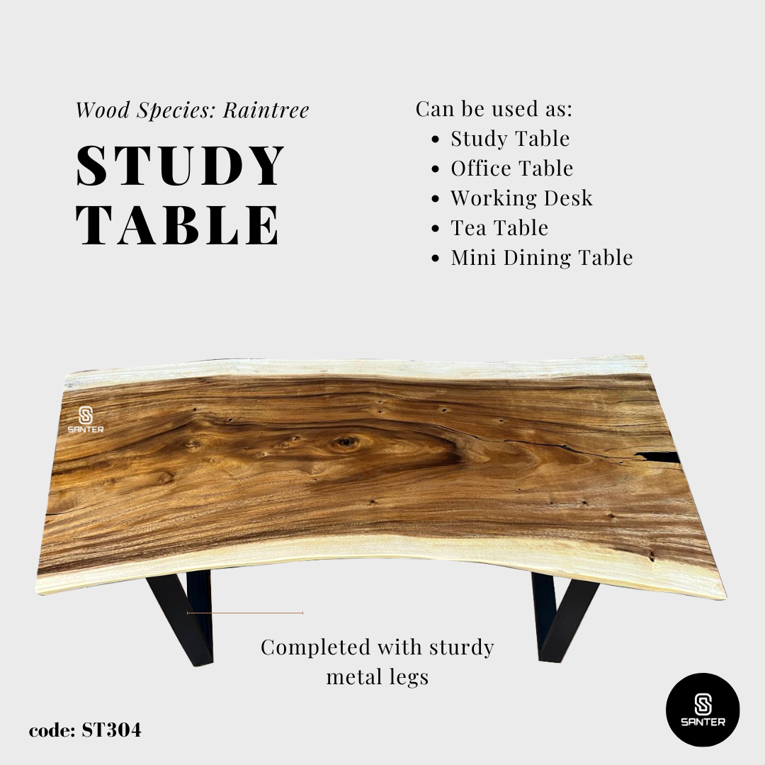 ST304. Raintree Solid Wood Office Table/ Study Table/ Tea Table/ Mini Dining Table