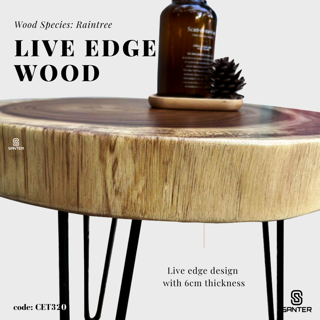 CET320. Raintree Solid Wood Coffee Table / Sofa Table / Side Table