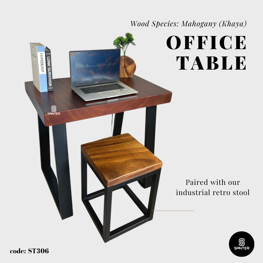 ST306. Mahogany (Khaya) Solid Wood Study Table/ Working Desk/ Dressing Table/ Tea Table/ Console Table
