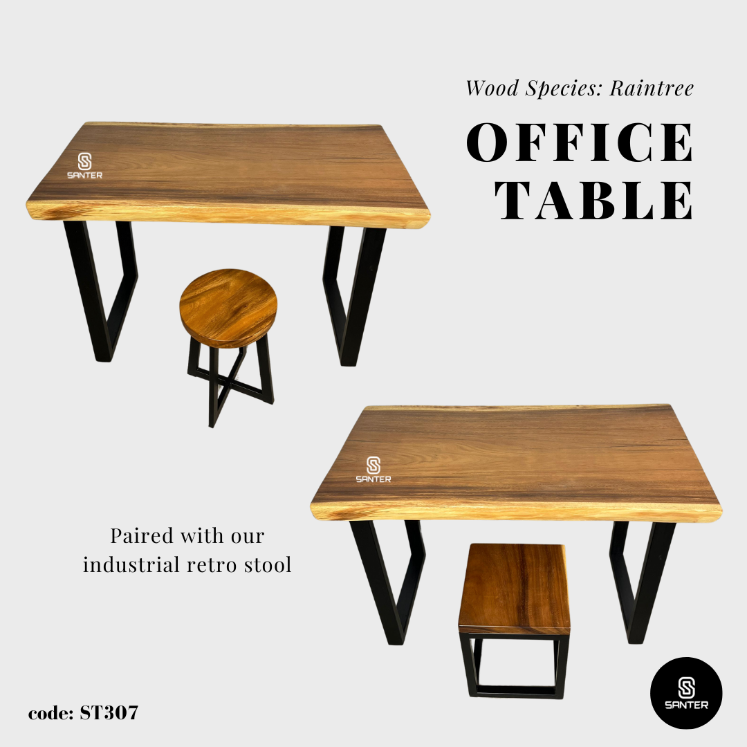 ST307. Raintree Solid Wood Office Study Table / Office Table/ Tea Table/ Mini Dining Table/ Dressing Table