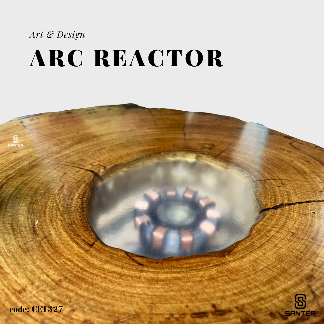 CET327. Chengal Emas Solid Wood Coffee Table / Sofa Table (Iron Man's Heart, Arc Reactor)