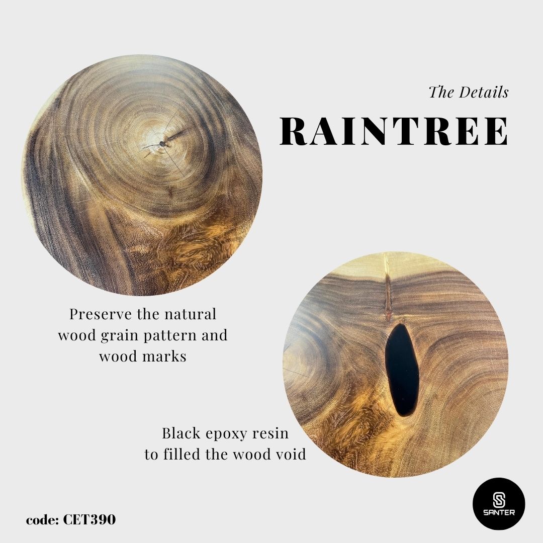 CET390. Raintree Solid Wood Coffee Table / Sofa Table