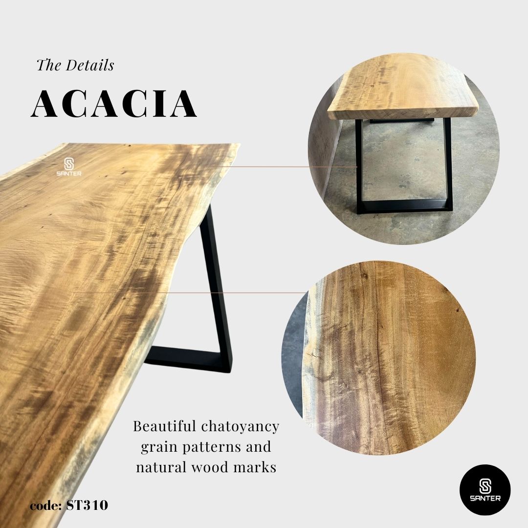 ST310. Acacia Solid Wood Office Table/ Study Table/ Tea Table/ Mini Dining Table / Working Desk