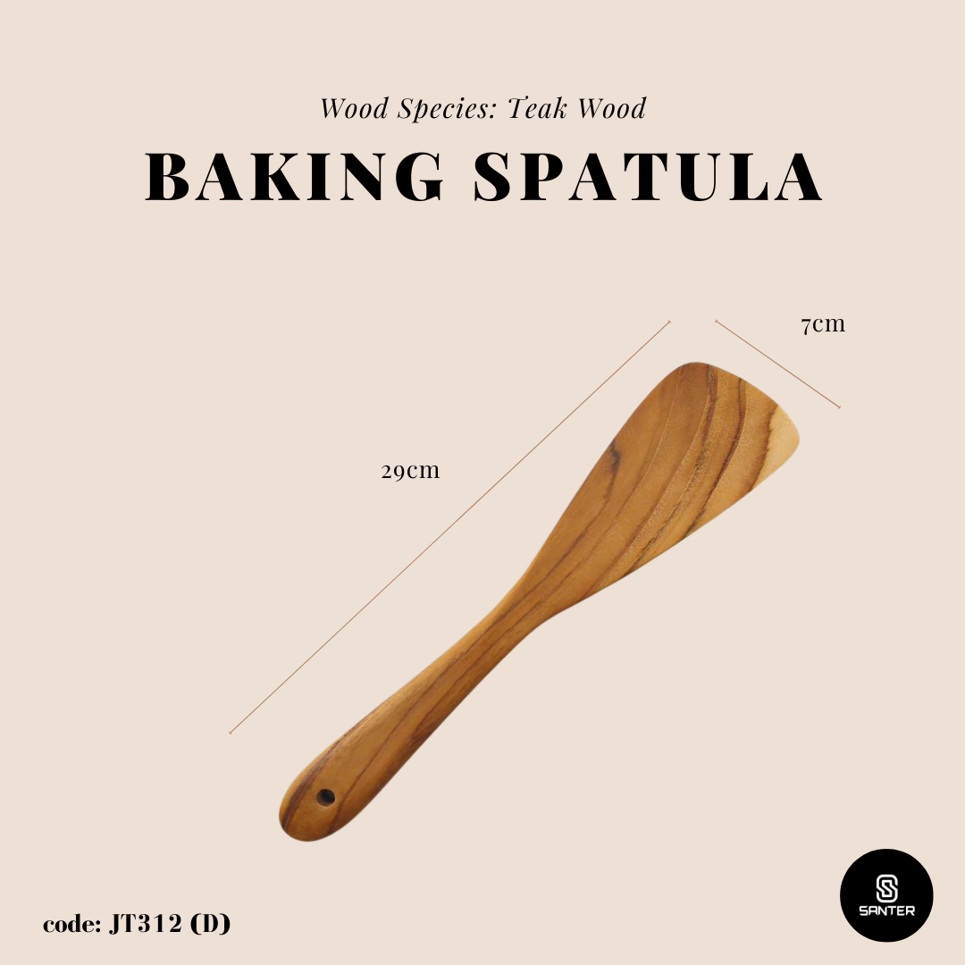 JT312. Teak Wood Wooden Cake Shovel / Cake Lifter / Cake Server / Pie Lifter / Pastry Server / Pastry Spatula