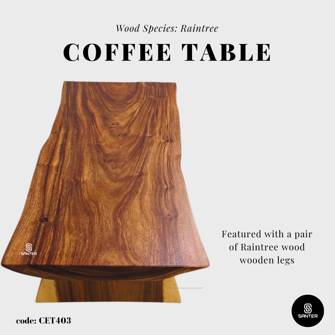CET403. Raintree Solid Wood Coffee Table/ Sofa Table/ Tatami Table/ Tea Table/ Wooden Table