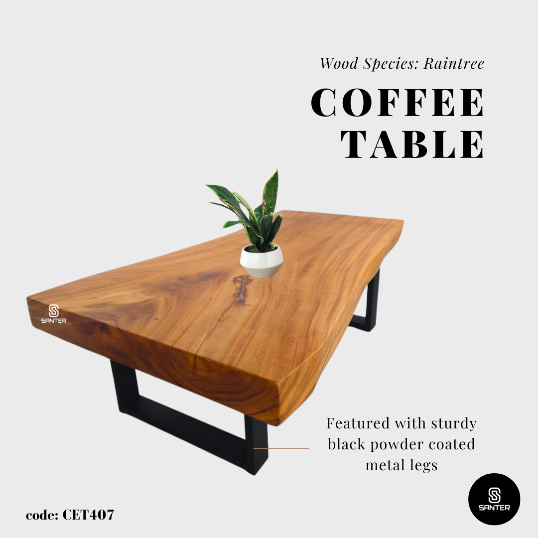 CET407. Raintree Solid Wood Coffee Table/ Sofa Table/ Tea Table/ Tatami Table/ Wooden Table