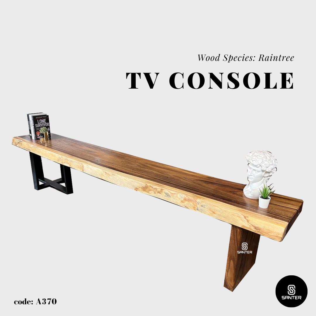 A370. Raintree Solid Wood TV Console