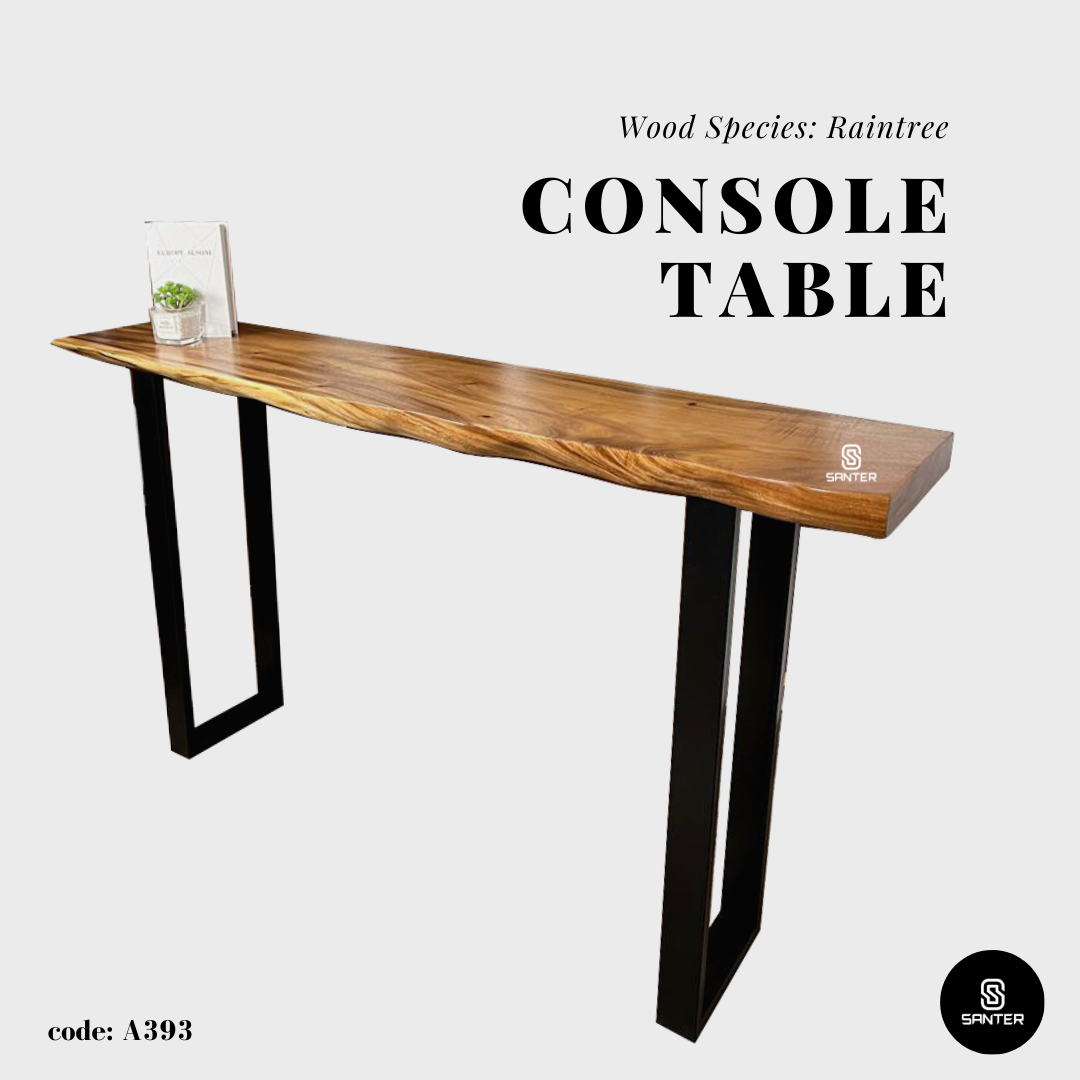 A393. Raintree Solid Wood Bar Table / Console Table