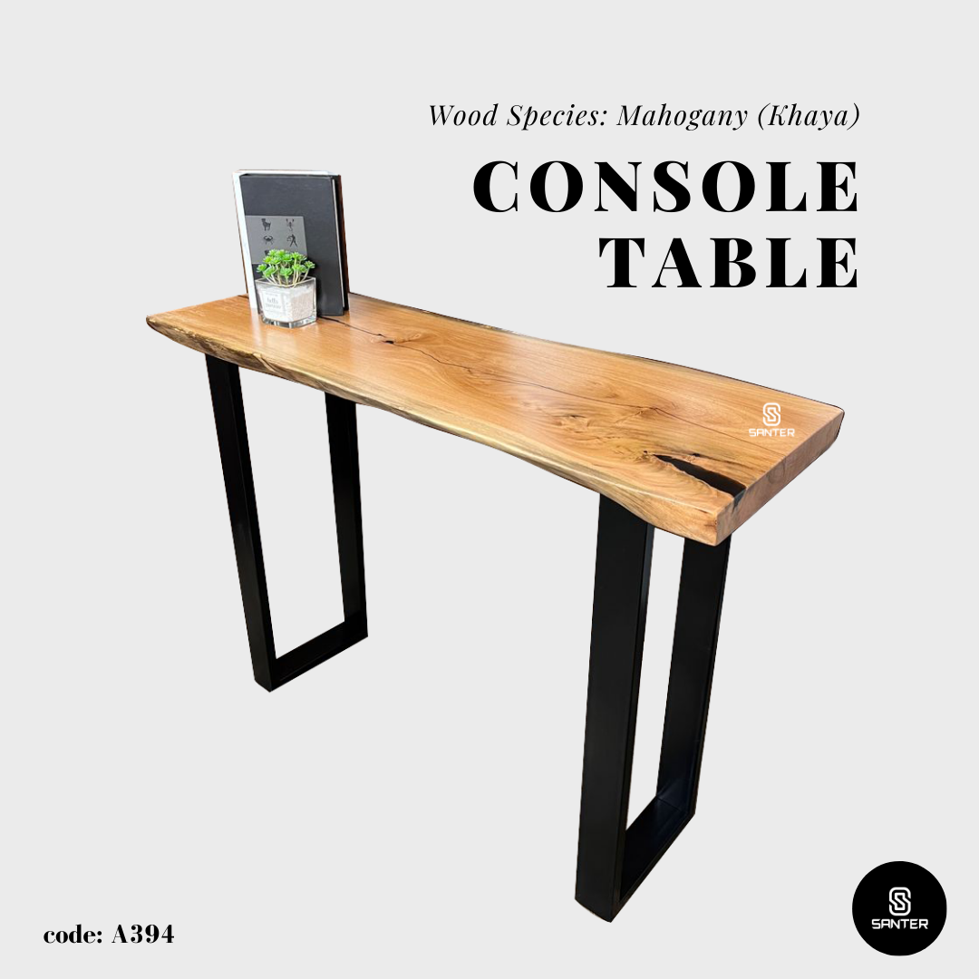 A394. Mahogany (Khaya) Solid Wood Console Table