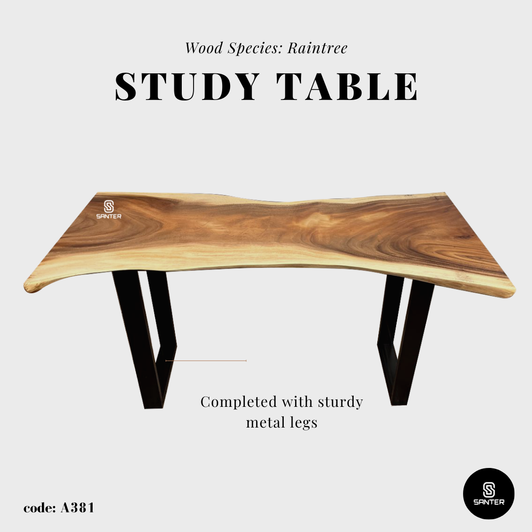 A381. Raintree Solid Wood Office Table / Study Table