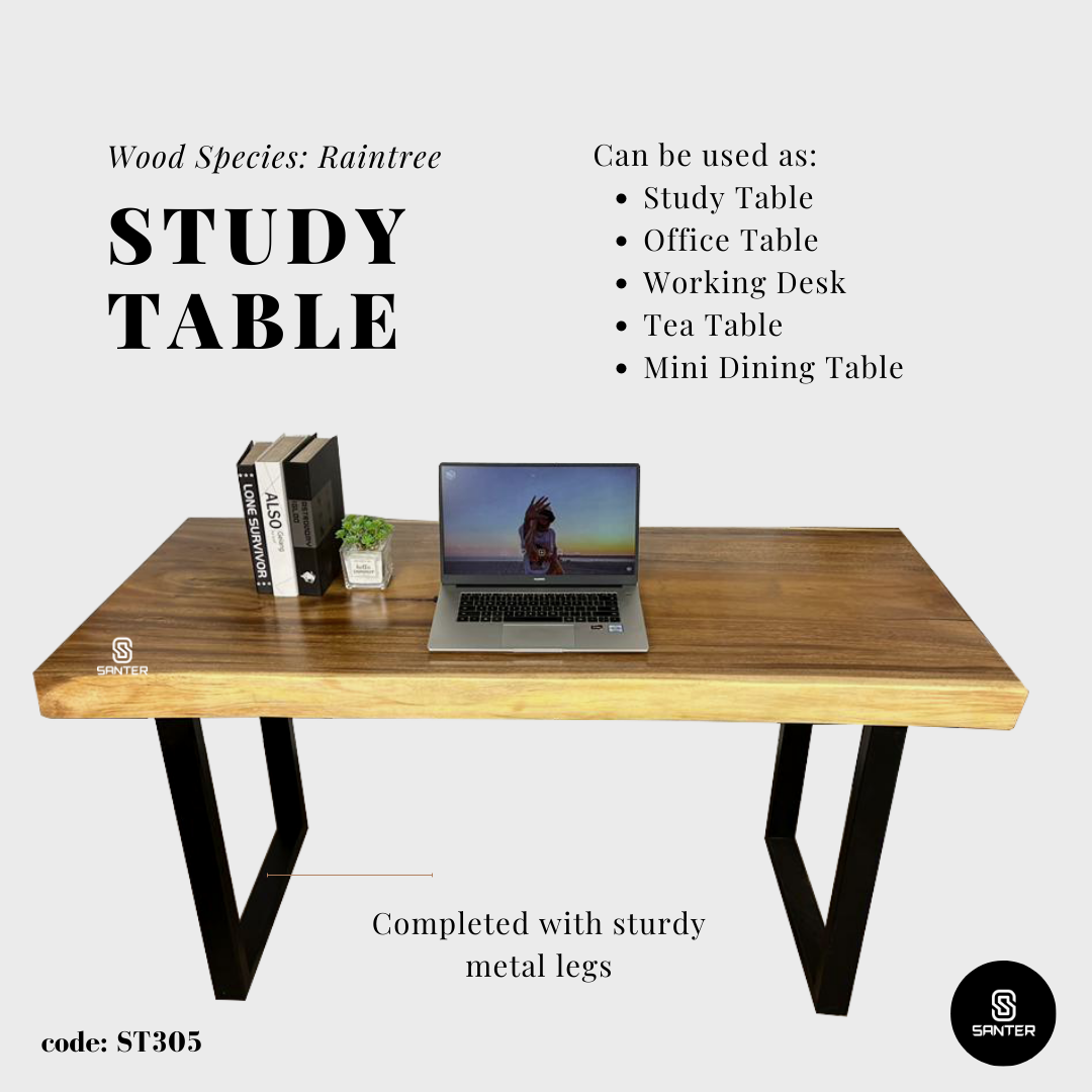 ST305. Raintree Solid Wood Office Table/ Study Table/ Tea Table/ Mini Dining Table
