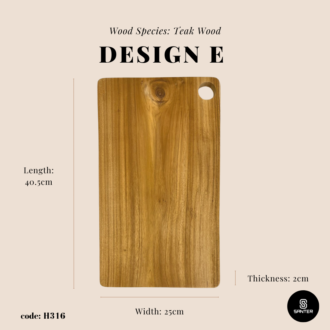 H316. Teak Wood Cutting Board/ Serving Platter/ Cheese Board/ Sushi Platter