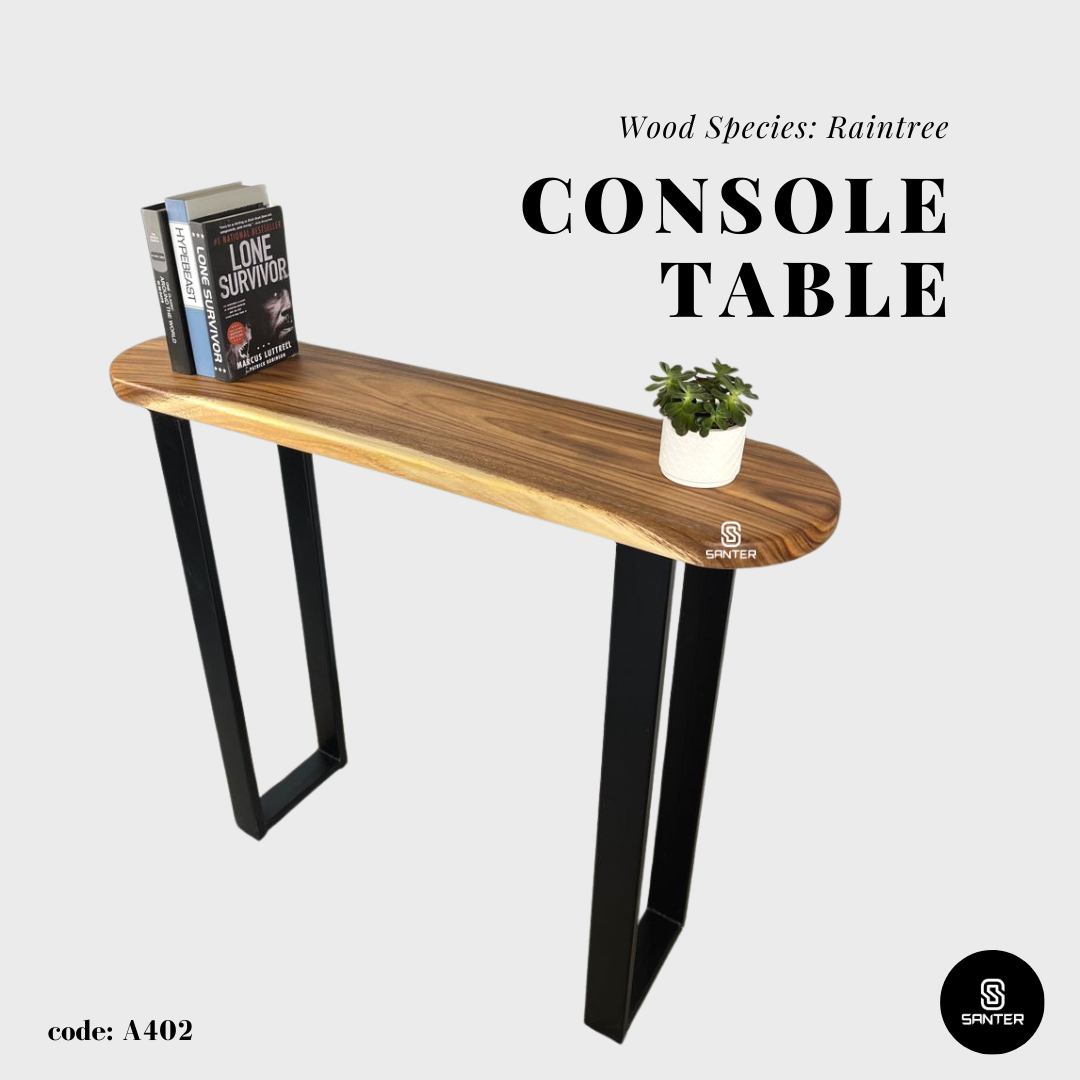 A402. Raintree Solid Wood Console Table