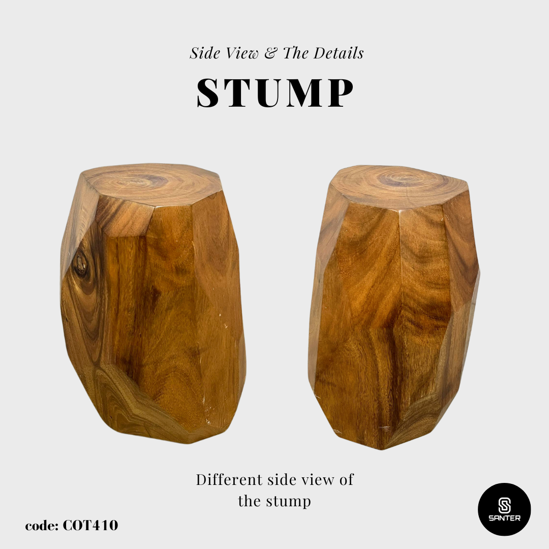 COT410. Raintree Solid Wood Wooden Stump / Artistic Stump / Wooden Pedestal