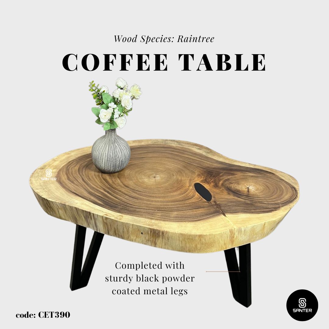 CET390. Raintree Solid Wood Coffee Table / Sofa Table