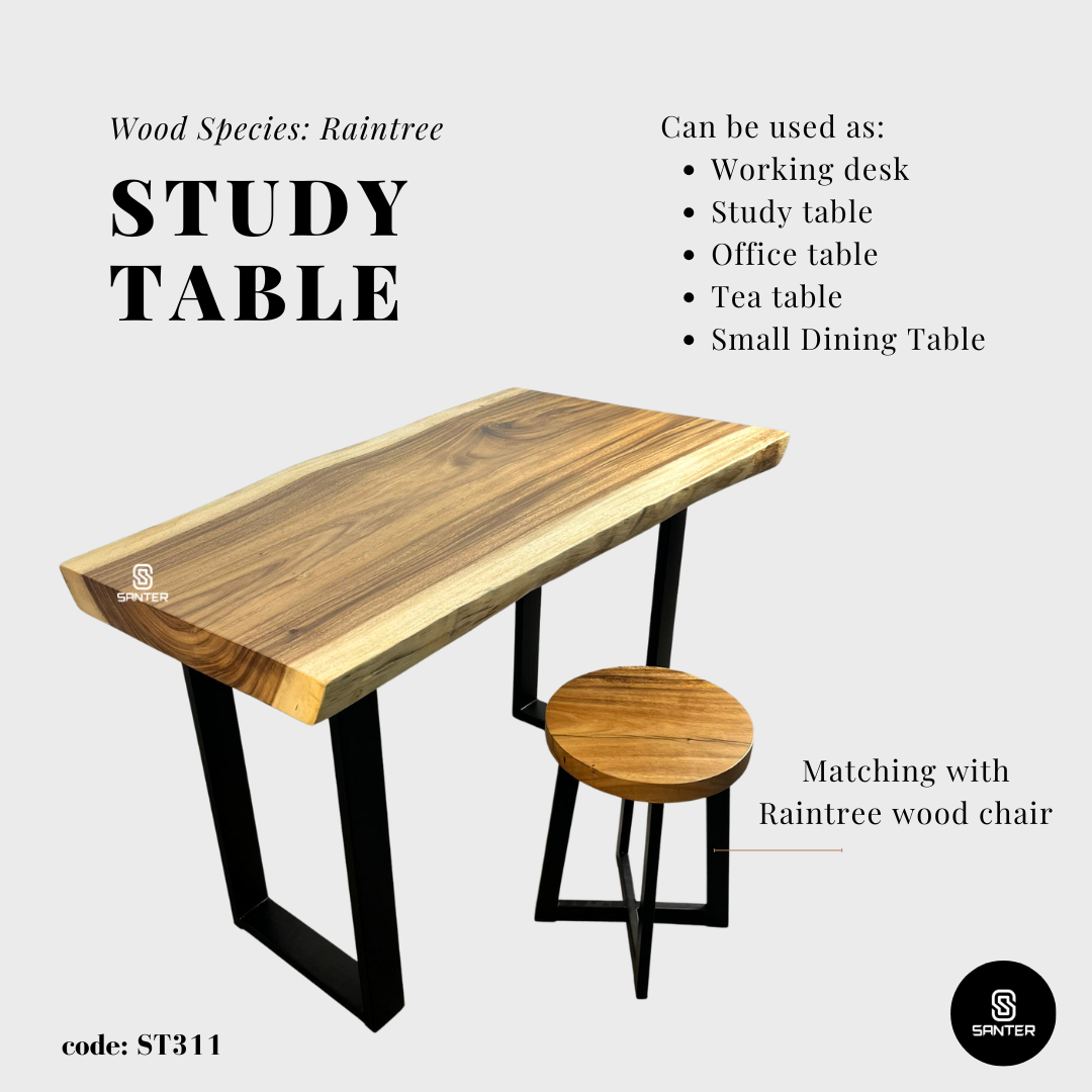 ST311. Raintree Solid Wood Office Table/ Study Table/ Tea Table/ Mini Dining Table / Working Desk