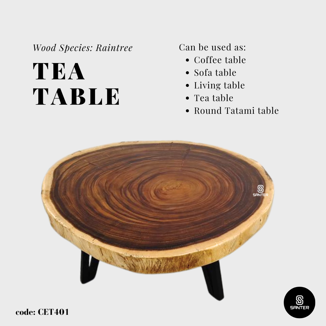 CET401. Raintree Solid Wood Coffee Table/ Sofa Table/ Tatami Table/ Tea Table/ Wooden Table