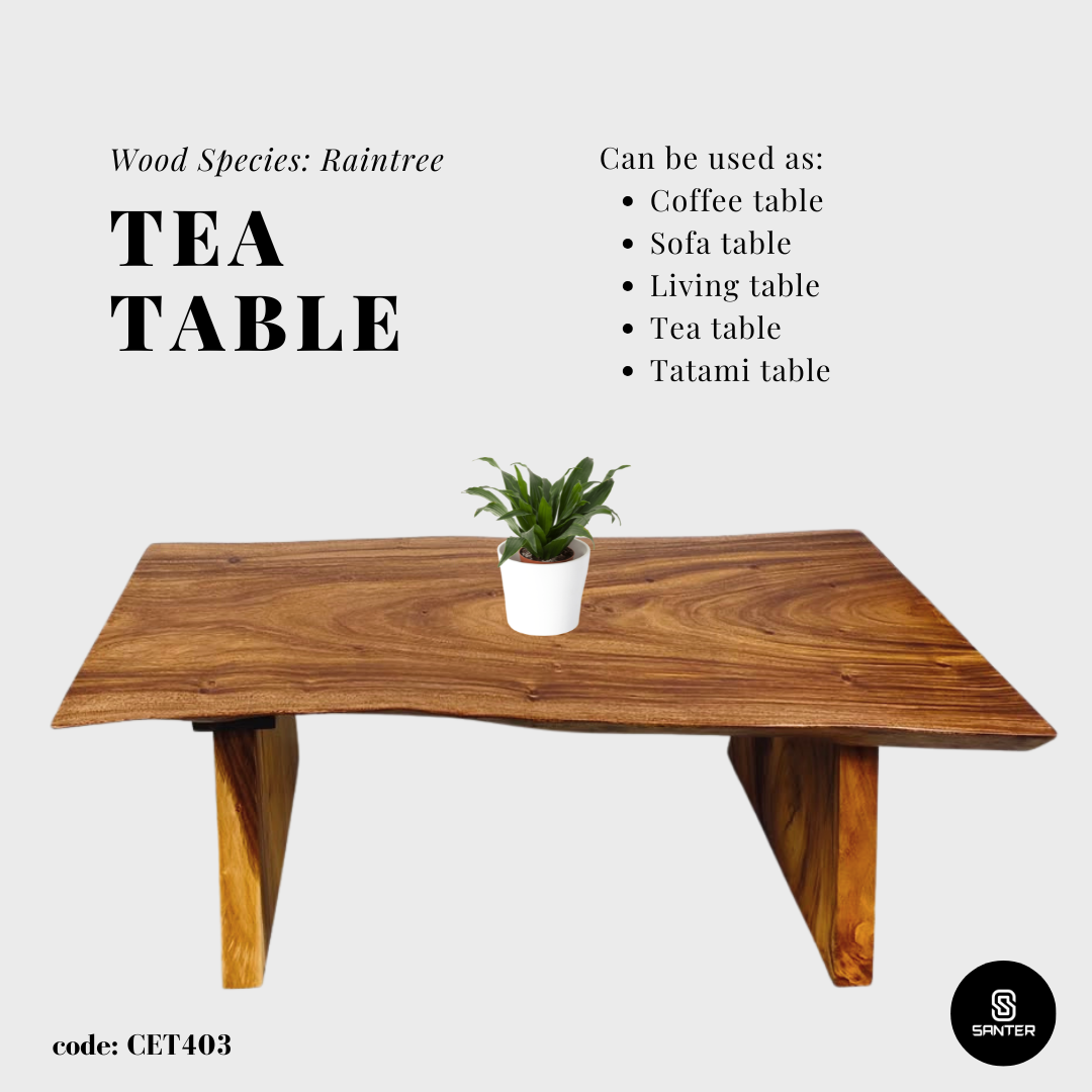 CET403. Raintree Solid Wood Coffee Table/ Sofa Table/ Tatami Table/ Tea Table/ Wooden Table
