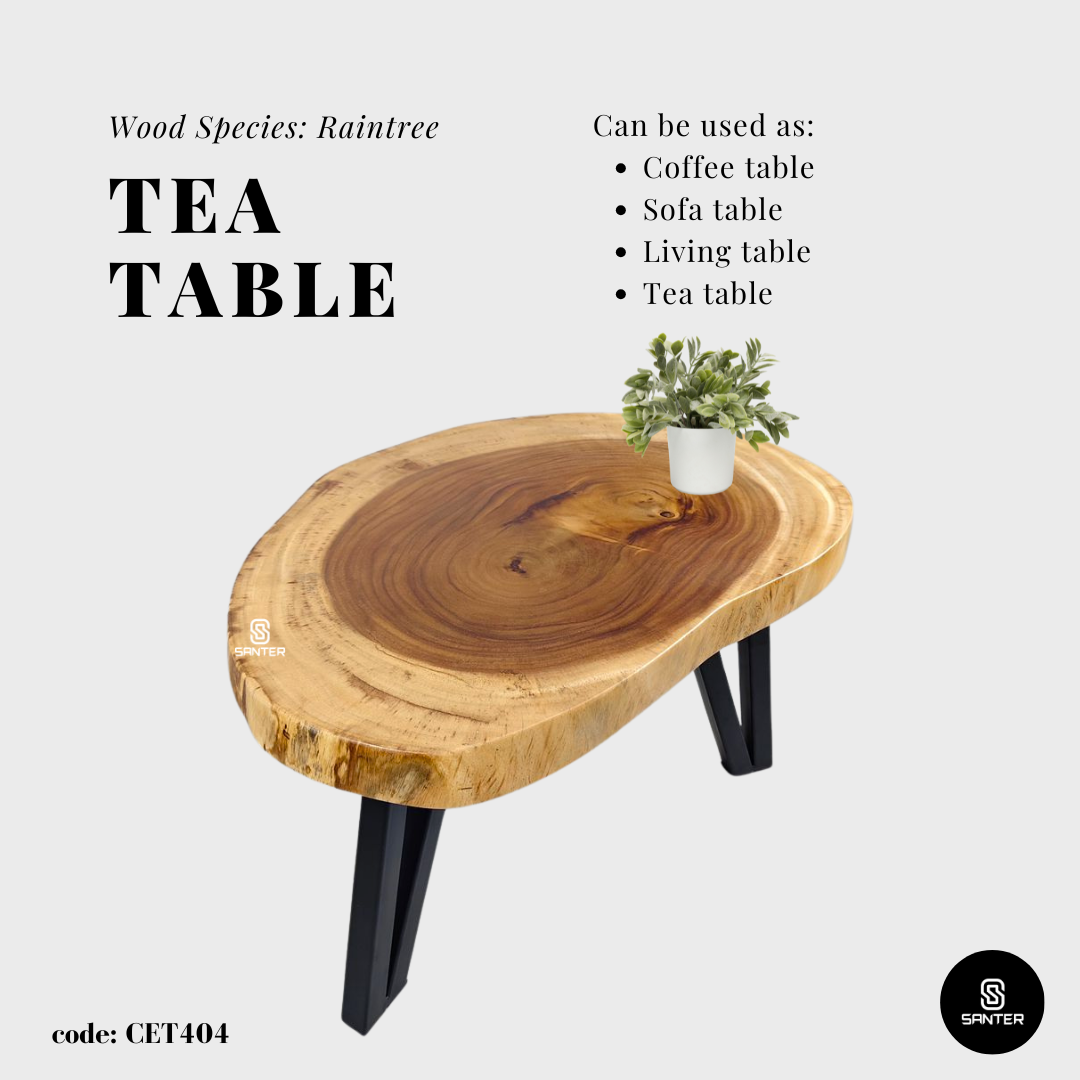 CET404. Raintree Solid Wood Coffee Table / Sofa Table