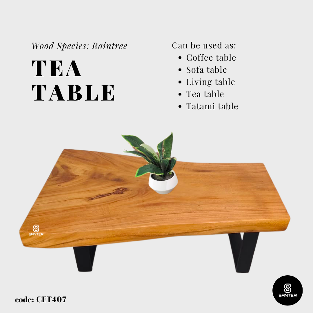 CET407. Raintree Solid Wood Coffee Table/ Sofa Table/ Tea Table/ Tatami Table/ Wooden Table
