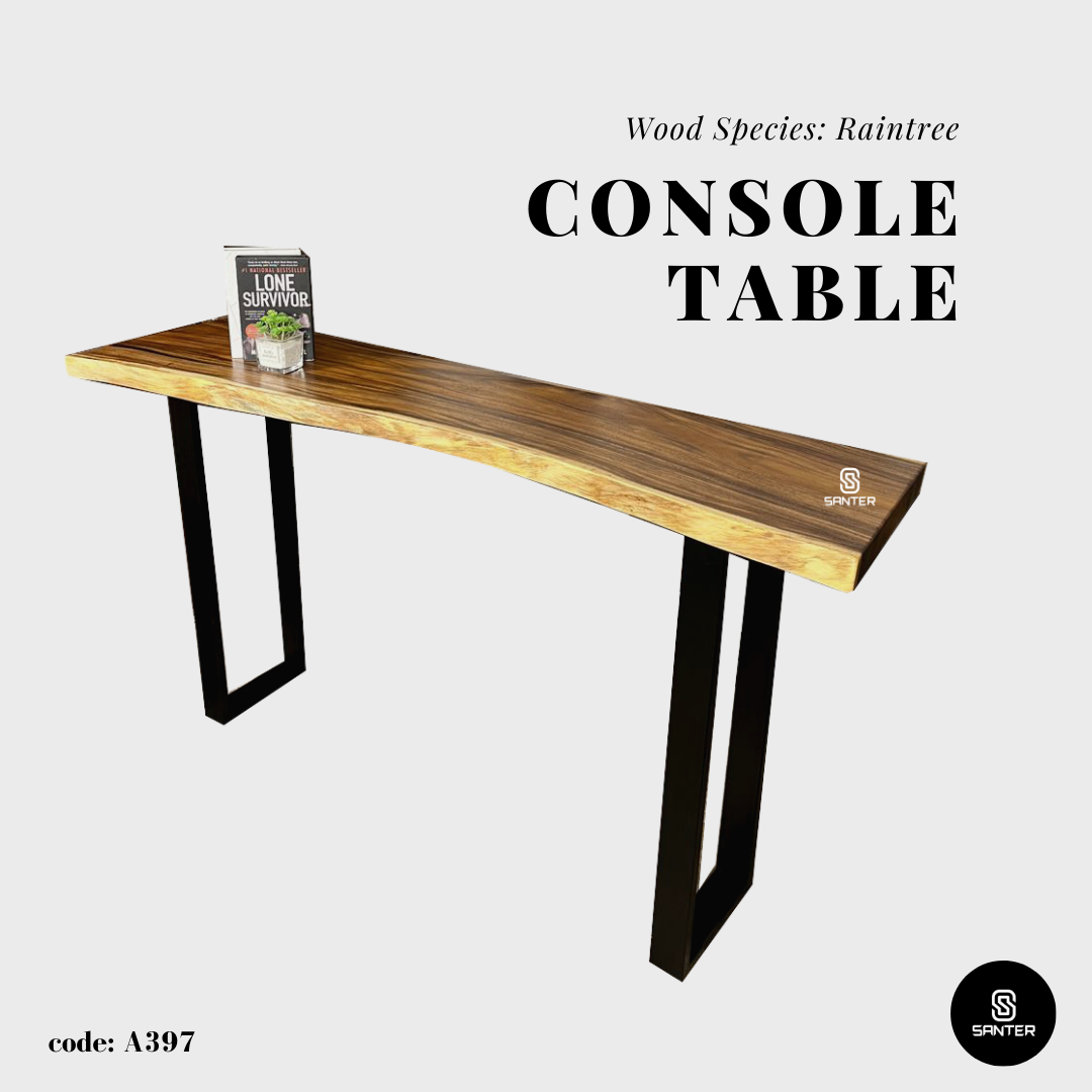 A397. Raintree Solid Wood Bar Table / Console Table
