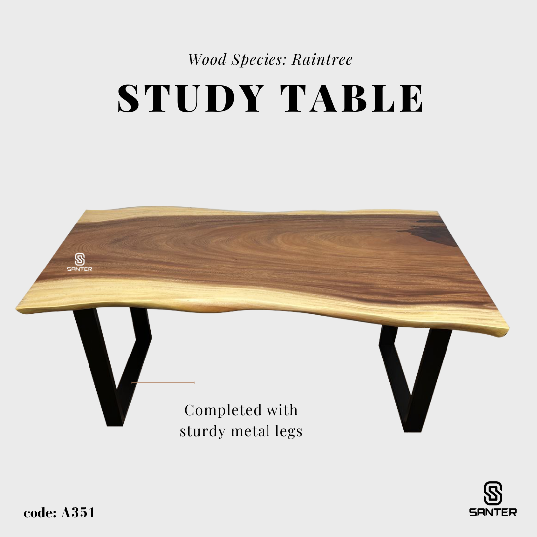 A351. Raintree Solid Wood Office Table / Mini Dining Table