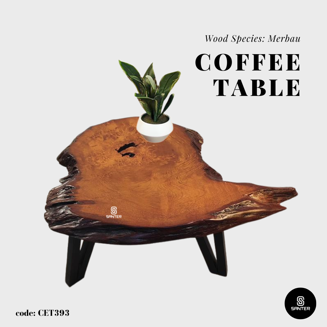 CET393. Merbau Solid Wood Coffee Table / Sofa Table / Side Table