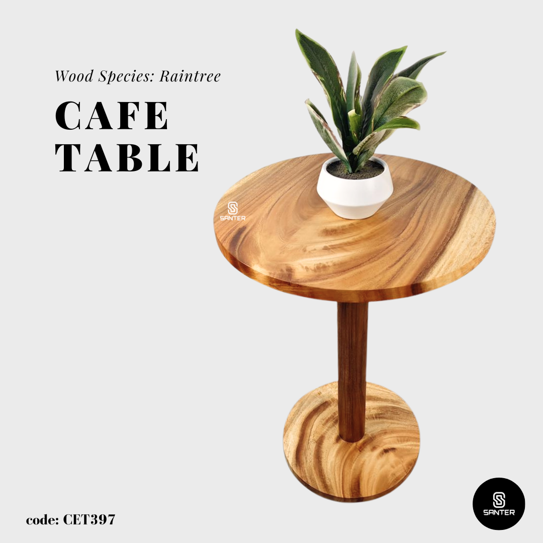 CET397. Raintree Solid Wood Tea Table / Coffee Table / Cafe Table